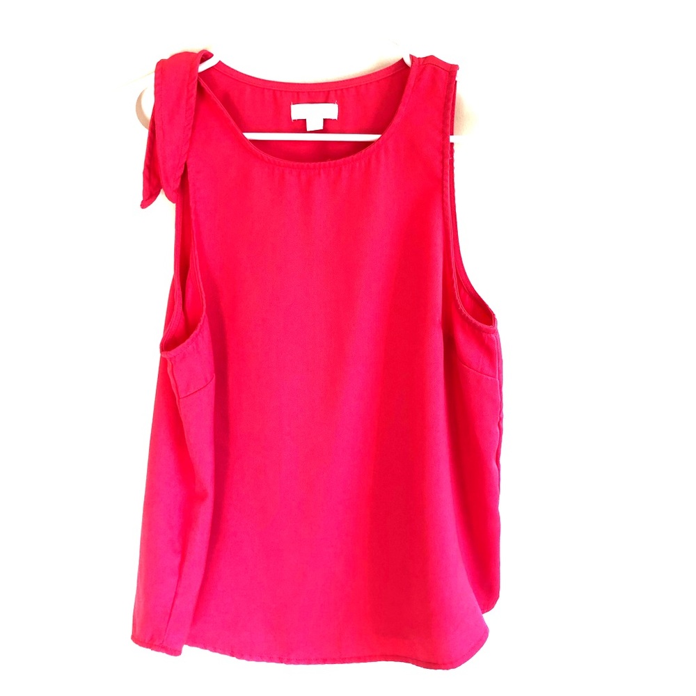 14th & Union tank top tie shoulder size S pink